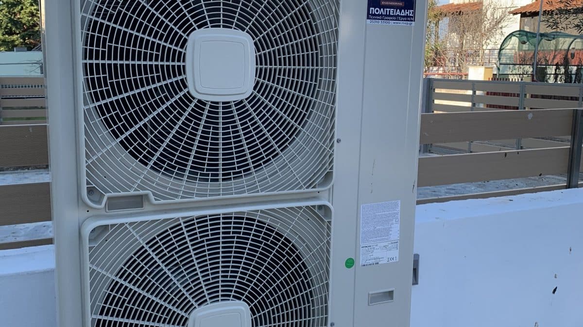 Αντλία Θερμότητας Hitachi Yutaki S 16,00 kWth με Fan Coil Φανάρι Ν. Ροδόπης