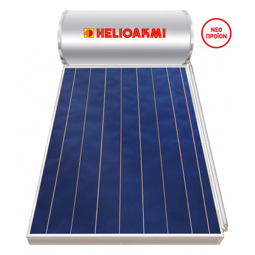 HELIOAKMI SOL Ηλιακός Θερμοσίφωνας 200/2,5m² Διπλής Ενέργειας Επιλεκτικός Τιτανίου